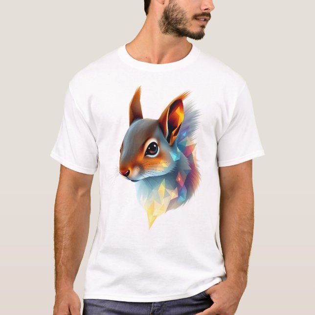 Flytande Ansikte Art T Shirt (Framsida)
