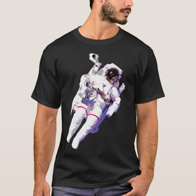 Flytande Astronaut T Shirt (Framsida)