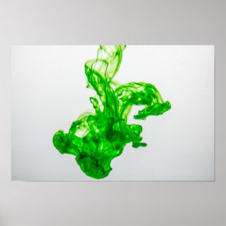 Flytande Bläck i Vatten Poster