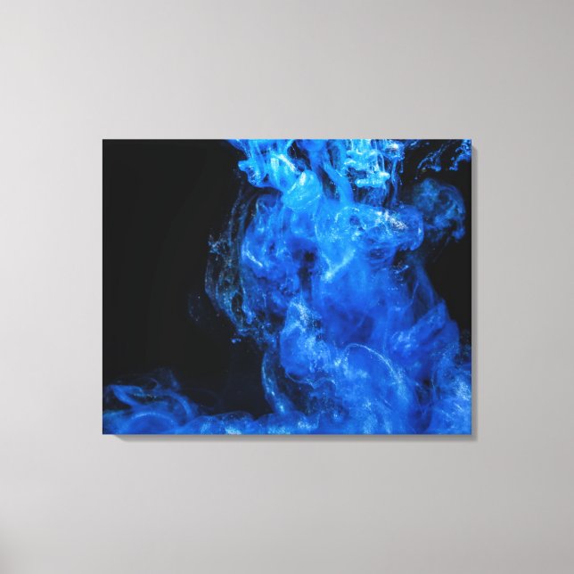 Flytande Bläck i Vatten Series 2 Canvastryck (Framsida)