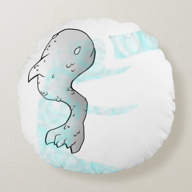 Flytande Bless Färg2 Rund Kudde (Framsidan)