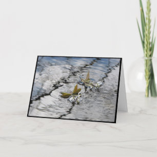 Flytande Blommar födelsedag Kort
