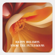 Flytande Blommigt i rött