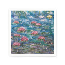 "Flytande blommor" Cocktail Napkins