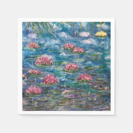 "Flytande blommor" Cocktail Napkins Pappersservett