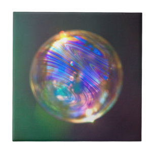 Flytande bubbelreflektion kakelplatta