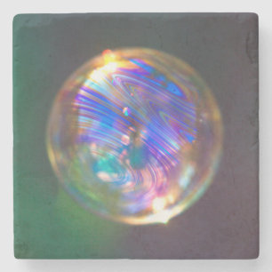 Flytande bubbelreflektion stenunderlägg