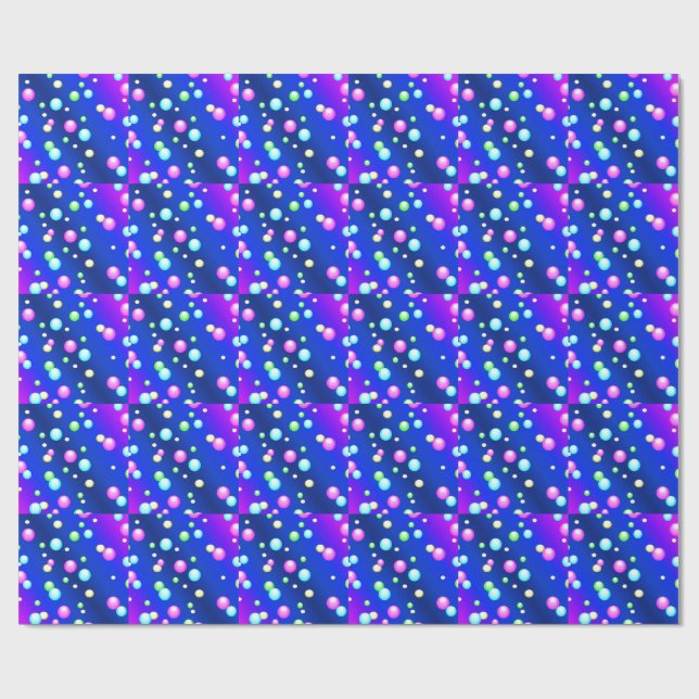 Flytande bubblor presentpapper (Platt)