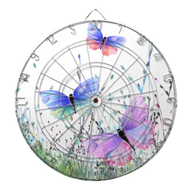 Flytande Butterflies Dart Board Darttavla (Framsidan)