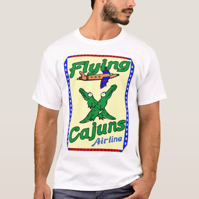 Flytande Cajuns T Shirt (Framsida)