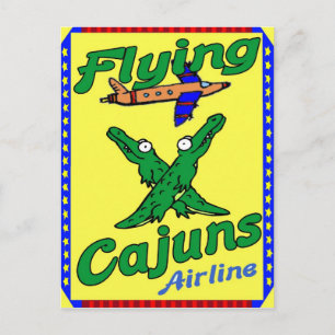 Flytande Cajuns Vykort