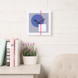 Flytande cirkel 4 fyrkantig klocka