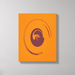 Flytande cirklar - Omformad arbetsyta Canvastryck