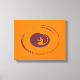 Flytande cirklar - Omformad arbetsyta Canvastryck