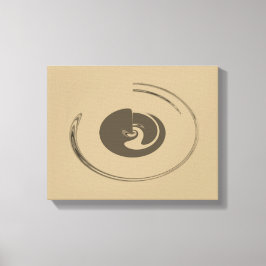 Flytande cirklar - Omformad arbetsyta Canvastryck