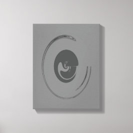 Flytande cirklar - Omformad arbetsyta Canvastryck