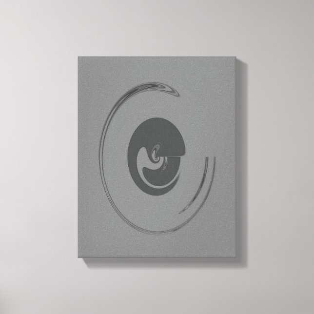 Flytande cirklar - Omformad arbetsyta Canvastryck (Framsida)