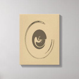 Flytande cirklar - Omformad arbetsyta Canvastryck