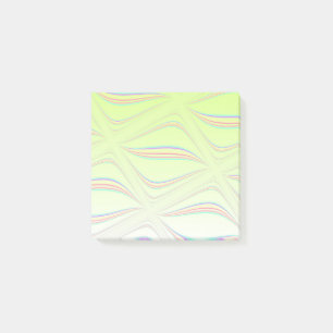 Flytande citronvågdesign post-it block