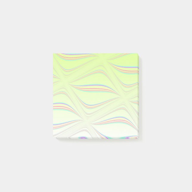 Flytande citronvågdesign post-it block (Framsida)
