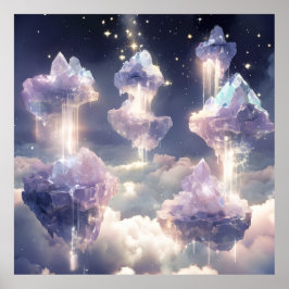 Flytande Crystal Islands Poster