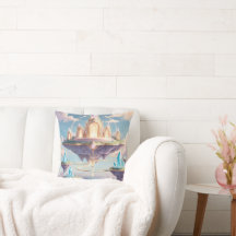 Flytande Crystal Temple Pillow - Etheral Fantasy