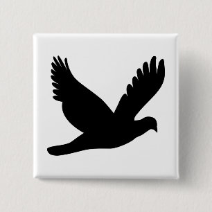 Flytande Dove Silhouette Knapp