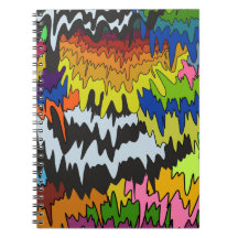 Flytande droppfärgad Groovy Rand Trippy Mönster