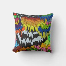 Flytande droppfärgad Groovy Rand Trippy Mönster
