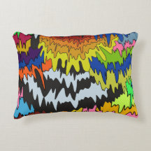 Flytande droppfärgad Groovy Rand Trippy Mönster