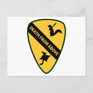 Flytande ekorre Luft Cavalry Insignia Vykort