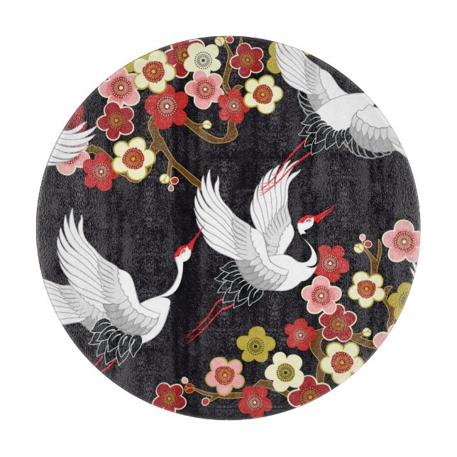 Flytande fåglar: Crane Heron Japanska. (Framsidan)