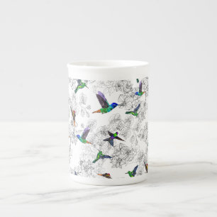 Flytande fåglar Mugg Benporslin Mugg