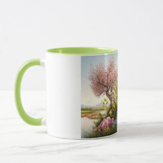 Flytande fåglar Mugg - Naturinspirerad design