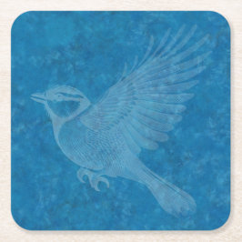 Flytande fåglar underlägg papper kvadrat