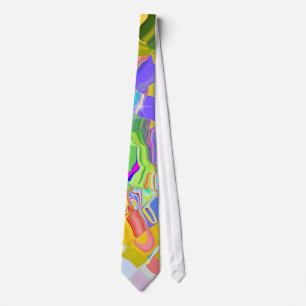 Flytande Färg Necktie Slips