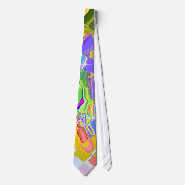 Flytande Färg Necktie Slips (Framsida)