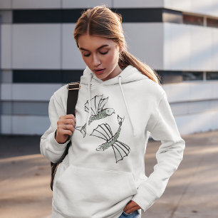 Flytande fisk Hoodie T Shirt