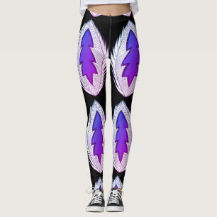 Flytande fjädrar leggings