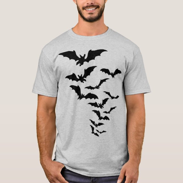 Flytande Fladdermus T-Shirt (Framsida)