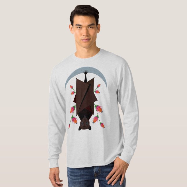 Flytande Fox Unisex Långärmad Shirt T Shirt (Hel framsida)