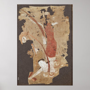 Flytande genie eller Apsaras från Dunhuang Poster