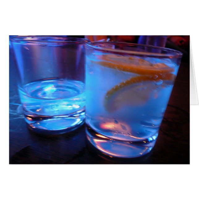 flytande glas hälsningskort (Framsidan Horizontal)