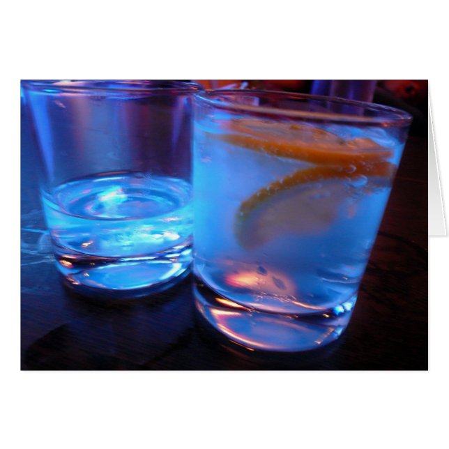 flytande glas hälsningskort (Framsidan Horizontal)