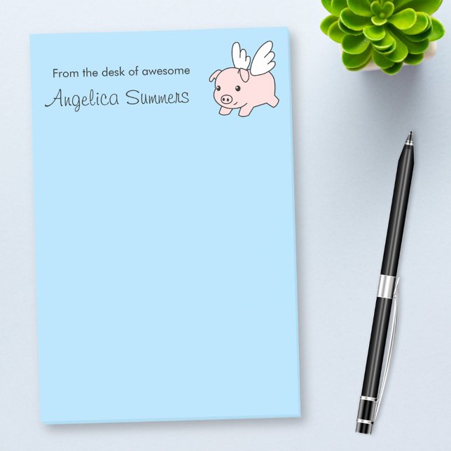 Flytande Gris - Svin med Vingar Post-it Block (Skapare uppladdad)