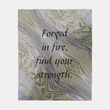 Flytande Guld Fleece Blanket