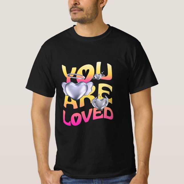 Flytande Heart T-shirt (Framsida)