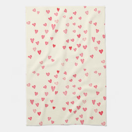 Flytande hearts Kitchen Towel 16 tum x 24 tum Kökshandduk