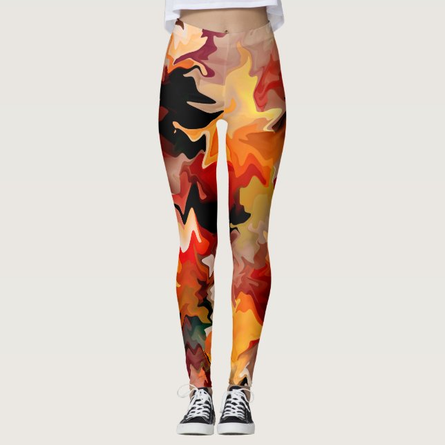 Flytande höst....... leggings (Framsida)