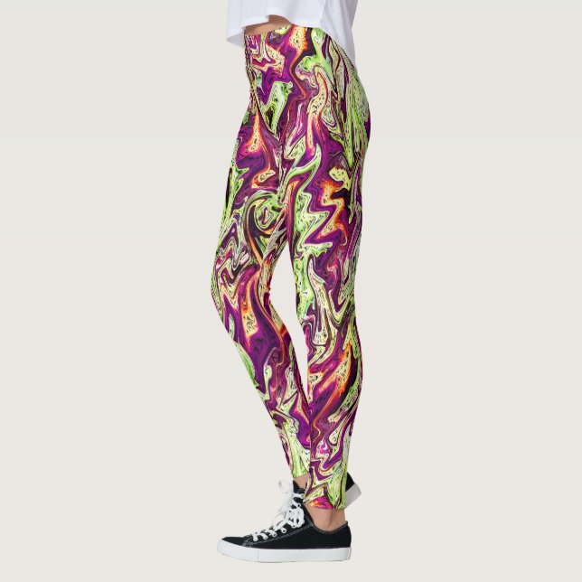 Flytande höstfärger... leggings (Vänster)